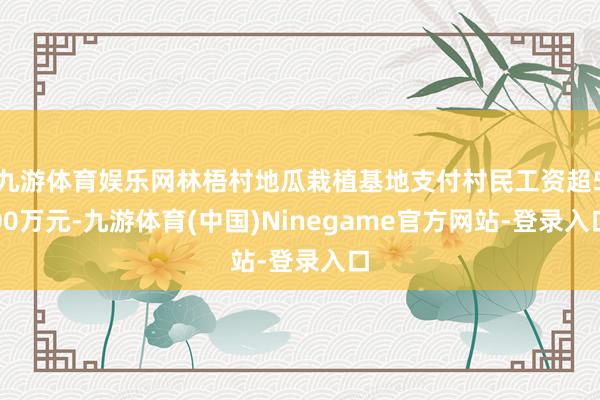 九游体育娱乐网林梧村地瓜栽植基地支付村民工资超500万元-九游体育(中国)Ninegame官方网站-登录入口